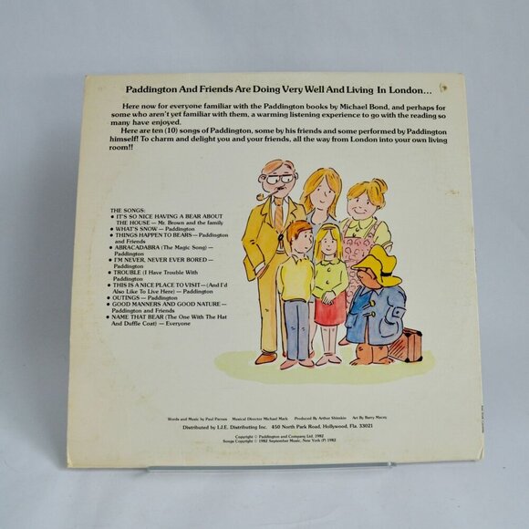 Paddington and Friends Vinyl Record KSS5022 Vintage Michael Bond's - Picture 2 of 3